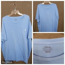 Polo Ralph Lauren Blue Crew Neck Pocket T Shirt Size 2 XB - $23.05