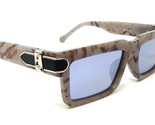 Dweebzilla Slim Sleek Marble Casual Thick Bold Luxury Sunglasses (Grey M... - £10.90 GBP