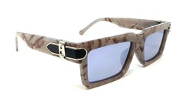 Dweebzilla Slim Sleek Marble Casual Thick Bold Luxury Sunglasses (Grey Marble &amp;  - £10.90 GBP