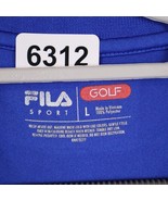 Fila Sport Performance Polo Shirt Adult Large Blue Casual Golf Rugby Mens - £10.31 GBP