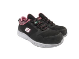 Skechers Women&#39;s Aluminum Toe SP Slip Resistant Safety Shoe 99996595 Black 7.5M - £28.54 GBP
