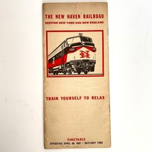1967 New Haven Railroad Passenger Train Schedules Time Table NY New Engl... - $14.95