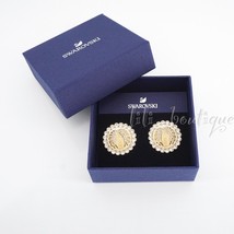 Swarovski 5464120 Lucky Goddess Maxi Clip Earrings Gold Plated Crystal No Box - £42.31 GBP