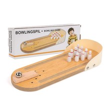 Mini Bowling Game Set Wooden Desktop Bowling Toy Parent Child Interactive Game - £17.48 GBP