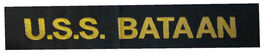 U.S.S.  Bataan - US Navy Cap Tally Ribbon Hat Band WW2 WWII - $19.99