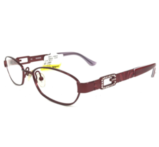 Guess Eyeglasses Frames GU2289 BU Red Rectangular Full Rim Crystals 51-16-135 - £48.70 GBP