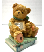 Cherished Teddies 1992 Age 6  “Chalking Up Six Wishes”  Birthday Bear Fi... - $6.79 CAD