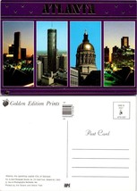 Georgia Atlanta Sparkling Capital Golden Edition Prints VTG Postcard - £7.49 GBP