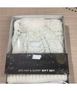 Marcus Adler Women&#39;s White Acessories/Scarf/Hat Gift Set SKU 334 - $18.70