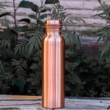 Copper Water Bottle Leak Proof Cap Perfect for Healthy and Ayurvedic Lifestyle - £21.36 GBP