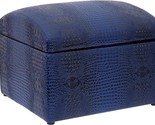 Treasure Chest Storage Ottoman Mystic Blue - $555.99