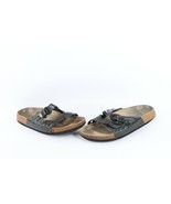 Vtg Betula Birkenstock Womens 9 Distressed Patent Leather Buckle Sandals... - $54.22 CAD