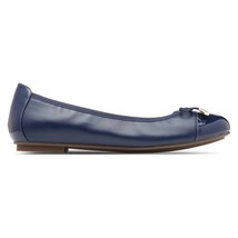 Vionic minna ballet flat - wide width in Navy Nappa Leather - £54.10 GBP