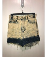 Vintage American Apparel 100% Cotton Denim Acid Washed Shorts SZ 26 Made... - $21.71 CAD