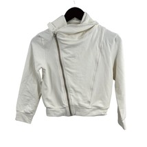 Young Fabulous and Broke White Asymmetrical Zip Jacket Size 8 - £12.81 GBP