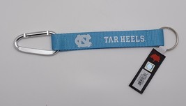 Carabiner Lanyard 8&quot; Strap Key Ring Black Gold Colors (UNC Tar Heels)  - $9.72