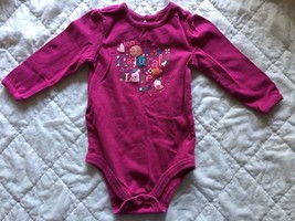 WonderKids Baby Girls Bodysuit, size 12 mo,  pink  cotton - $5.89