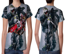 Motocross Artwork Womens Printed T-Shirt Tee - $14.53+