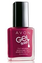 Avon Gel Finish 7 in 1 Nail Enamel Very Berry Nail Polish New in Box  - £14.33 GBP