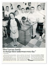 Whirlpool Washing Machines Minna Kalikak Vintage 1968 Full-Page Magazine Ad - $9.70