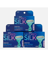 Lot of 3 Schick Hydro Silk Sensitive Women&#39;s Razor Blade Refills, 4 Count - $24.74