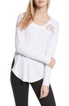 Free People We The Free Damen Top First Love Langarm Stilvoll Weiss Größe Xs - £32.19 GBP