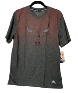 Adidas Men&#39;s NBA Chicago Bulls Surface Short Sleeve Tee Dark Gray-Large - $470.22 MXN