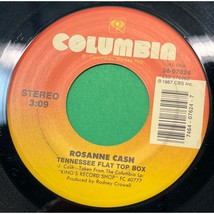 Rosanne Cash Tennessee Flat Top Box / Why Don&#39;t You Quit 45 Country 1987 - $8.49