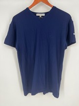 Todd Oldham Jeans V-Neck Short Sleeve T-Shirt Sz S Navy Blue - $34.30