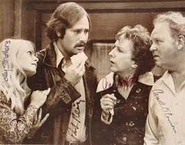 All In The Family Cast Signed Photo X4 - Carroll O&#39;connor +++ w/COA - £541.98 GBP