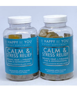 2 X BE HAPPY BE YOU Calm &amp; Stress Relief Gummies Dietary Supplement ashw... - €41,93 EUR