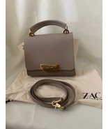 ZAC Zac Posen Eartha Iconic Top Handle Satchel Taupe/Beige Bag Crossbody - £108.98 GBP
