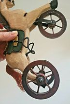 ANTIQUE VINTAGE HAND-CARVED WOODEN HORSE TRICYCLE image 5
