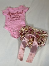 Baby girl bodysuit and diaper cover-size Newborn - $9.50