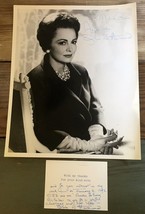 Olivia de Havilland Signed 8X10 Glossy Photo Personal Note Movie Actress No COA - £43.27 GBP