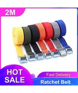 2M Buckle Tie-Down Belt Cargo Straps With Metal Buckle Tow Rope Strong R... - $208.05 MXN+