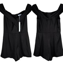 She and Sky Romper Black Small Off Shoulder New - £22.81 GBP