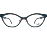 OGI Evolution Brille Rahmen 4318/1765 Blaugrün Blau Blumen Camouflage 54... - $64.89