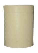 Shwaan Cylindrical Leather Round Trash Can, Harness Leather Office,Home ... - £123.86 GBP