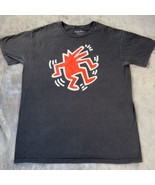 Licensed KEITH HARING Foundation T-shirt L Dancing Barking DOG Pop Art G... - $52.00