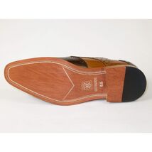 Men's Giovanni Shoes High Quality Leather Wing Tip Derby Troy Brown/Tan image 2