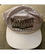 Vintage Hat Cap Main Street Station Hotel Las Vegas Nevada Stained - £3.34 GBP