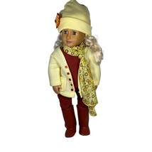Battat 18 Inch Doll With Handmade Outfit Clothing Blonde Blue Eyes Autumn - £31.16 GBP