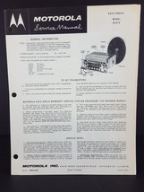 Motorola 1954 Nash Ambassador Statesman Auto Radio Service Manual Model AC-154 - $6.93