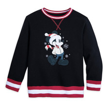 NWT Mickey Mouse Holiday Christmas Sweatshirt for Kids Sz S 5/6 - £22.85 GBP