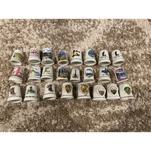 Lot Of 24 Vintage Porcelain/Ceramic Mixed Thimbles - $26.68