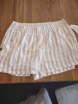 French Laundry Size 3X Beige Striped Shorts-Brand New-SHIPS N 24 HOURS - £30.83 GBP