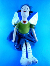 IKEA SANGTRAST Plush Fairy Doll Girl Green Blue Stuffed Animal Toy Wings 15 inch - $8.90