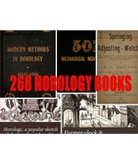 Vintage Horology &amp; Clocks &amp; Watches 268 Books Repair  *download* - $3.25
