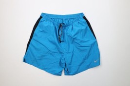 Vintage Nike Mens XL Above Knee Color Block Reflective Swoosh Running Shorts - £31.07 GBP